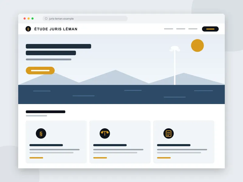 Site vitrine — Étude Juris Léman